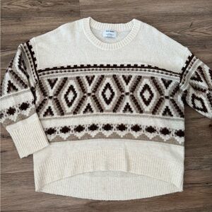 Old Navy Women's Geometric Pattern Sweater